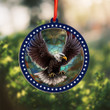 Eagle Suncatcher Ornament Christmas Tree Ornaments Patriotic Home Decorations