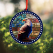 American Eagle Suncatcher Ornament Patriotic Xmas Ornaments Christmas Decorations 2023