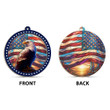 American Eagle Suncatcher Ornament 2023 Xmas Ornaments Patriotic Christmas Decorations