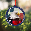 Texas Bald Eagle Ornament Pride Texas 2023 Christmas Ornaments Xmas Tree Decorations