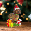 Santa Dachshund Ornament Cute Dog Ornaments For Christmas Tree Dachshund Lovers Gifts