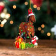 Santa Horse Ornament Farmhouse Christmas Tree Decorations Gifts For Horse Lovers