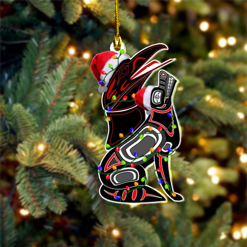 Raven And Wolf Haida Art Spirit Ornament Native American Christmas Ornaments 2023 Decor Gift