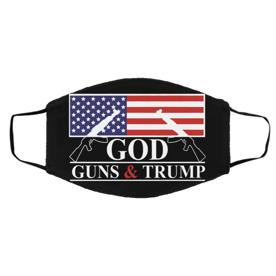 Trump 2024 Face Mask God Gun And Donald Trump 2024 Mask Merch For Sale