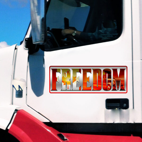 Canadian Trucker Freedom Convoy Car Stickers Support Truckers For Freedom 2022