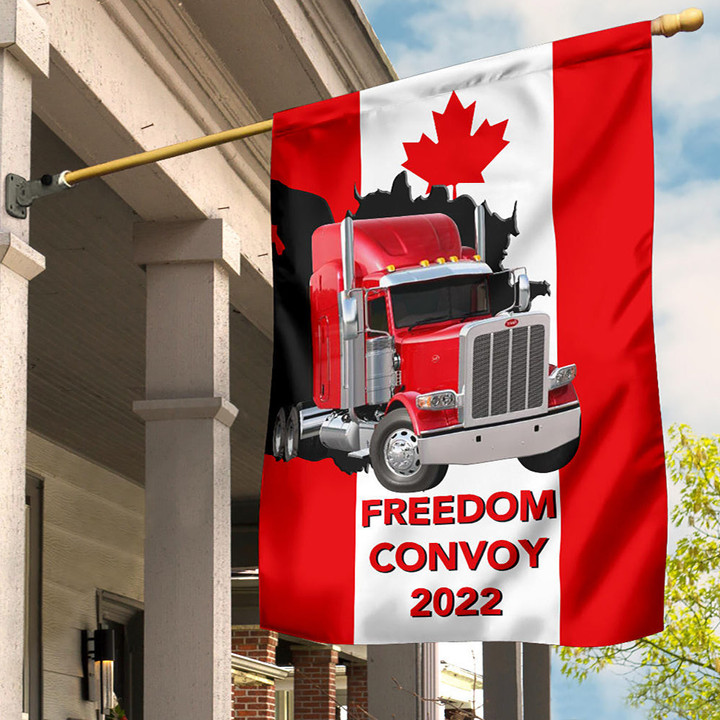 Trucker Freedom Convoy 2022 Canada Flag Support Truckers For Freedom Rally Canadian Merch