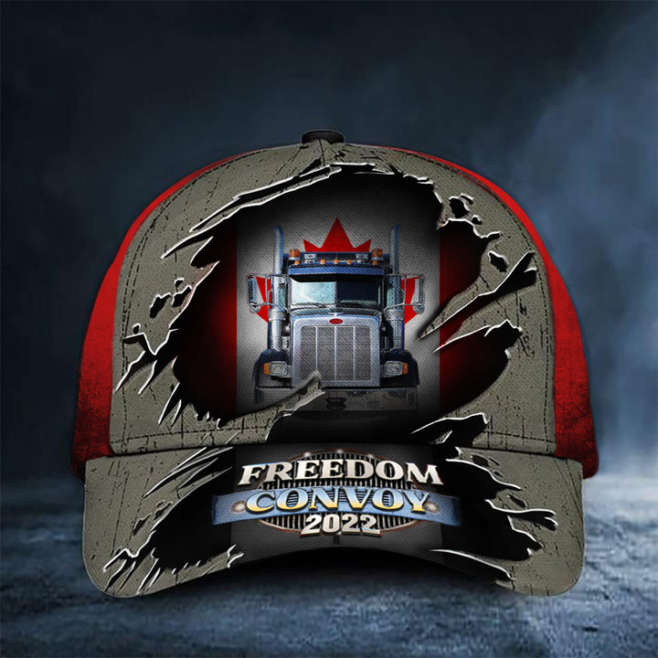Freedom Convoy 2022 Truck Canada Flag Hat Driver Support Mens Hat Truck Drivers Gifts DP