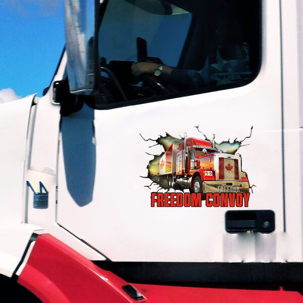 Trucker Freedom Convoy Sticker Canada Support Freedom Convoy 2022 Sicker Stuff