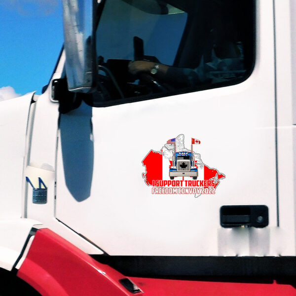 I Support Truckers Freedom Convoy Car Stickers Drivers Freedom Convoy Activities Canadian Merch