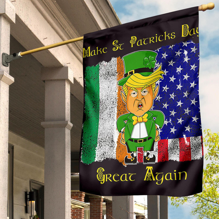 Trumprechaun St Patrick's Day Flag 2022 Make The Patrick's Day Great Again Trump Merch