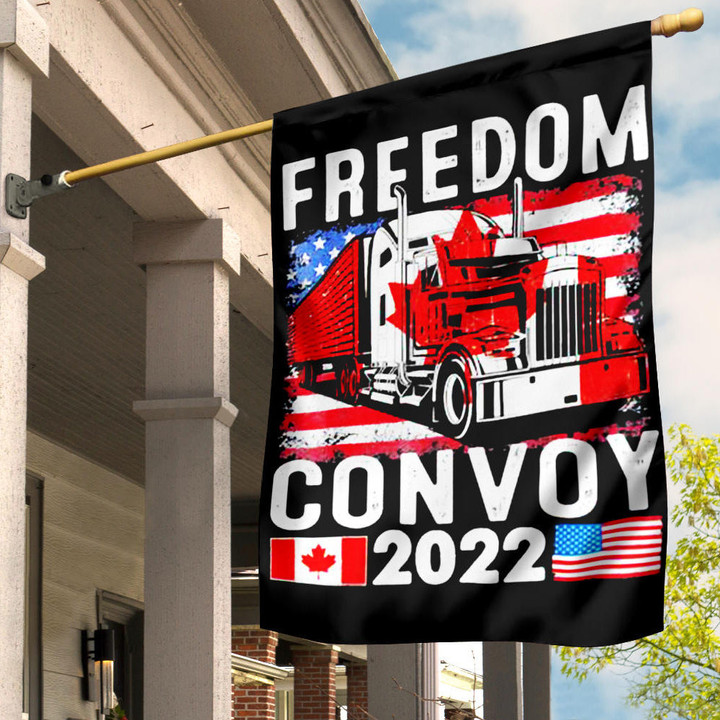 Freedom Convoy 2022 Flag Merchandise Support Freedom Trucker Convoy Banner