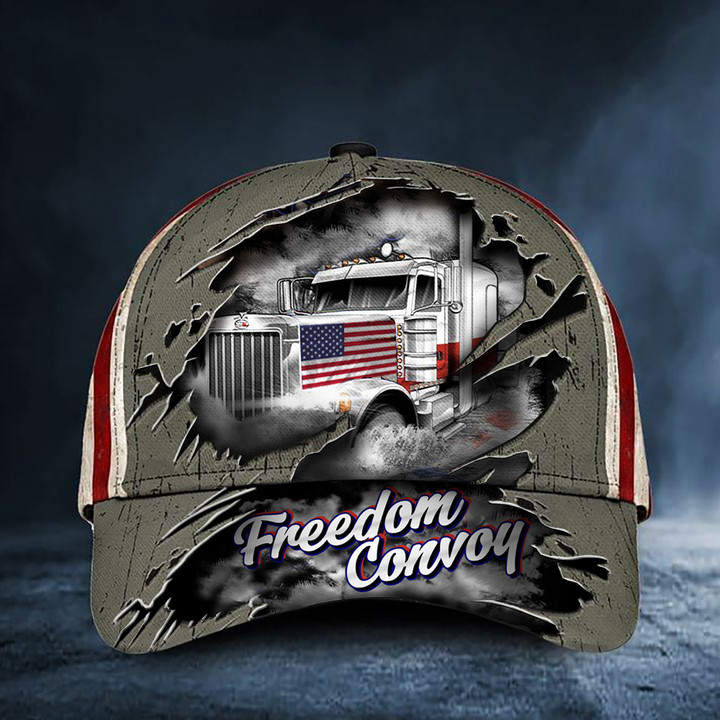 American Trucker Freedom Convoy Hat For 2022 Support Truck Drivers For Freedom Rally