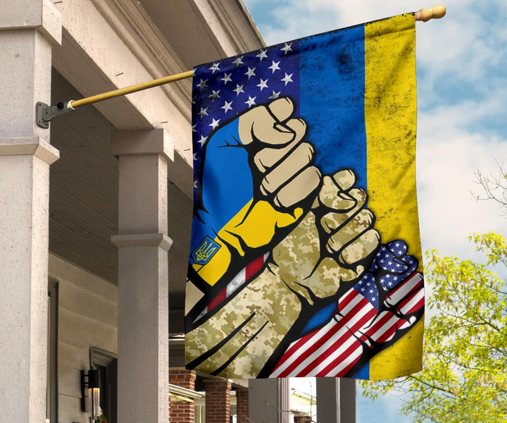 Stand With Ukraine Flag United For Ukraine Support Ukrainian Flag Merchandise