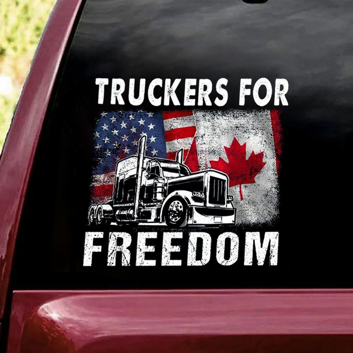Freedom Convoy Stickers Car Decal American Canadian Truckers For Freedom Truck Driver Gift