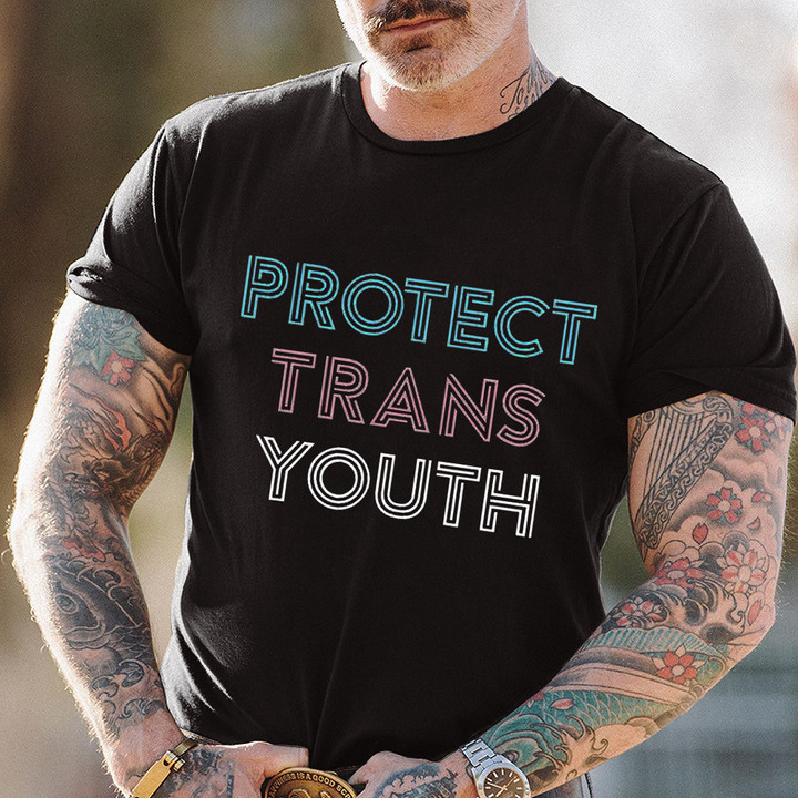 Protect Trans Kids Shirt LGBT Pride Month Transgender Merch Support Clothing