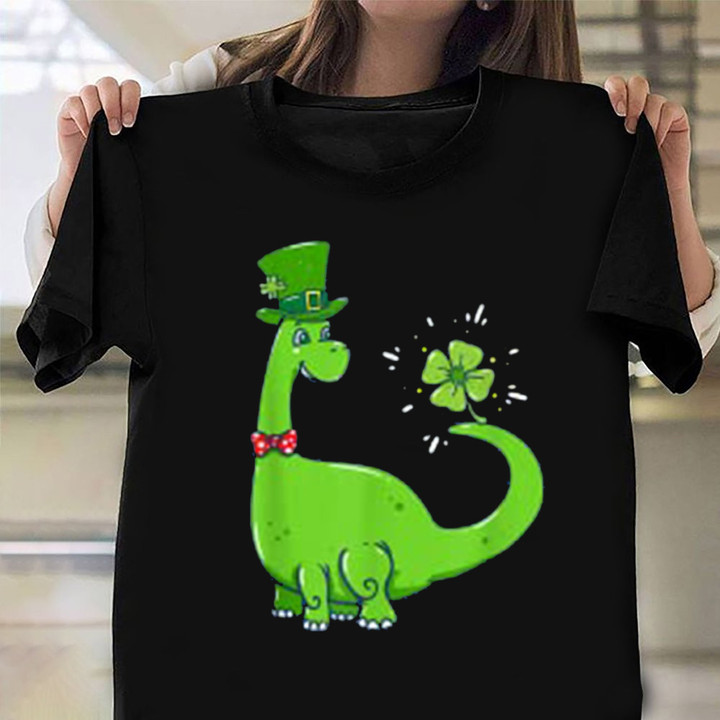 Dinosaur Shamrock St Patricks Day T-Shirt Cute St Patricks Day Shirts