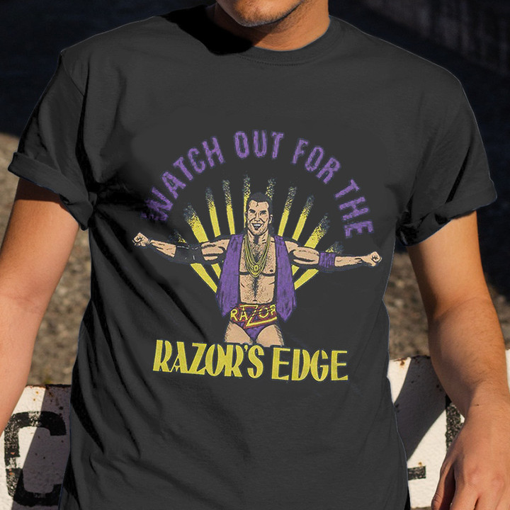 Razor Ramon Shirt Vintage Scott Hall T-Shirt Watch Out For The Razor's Edge