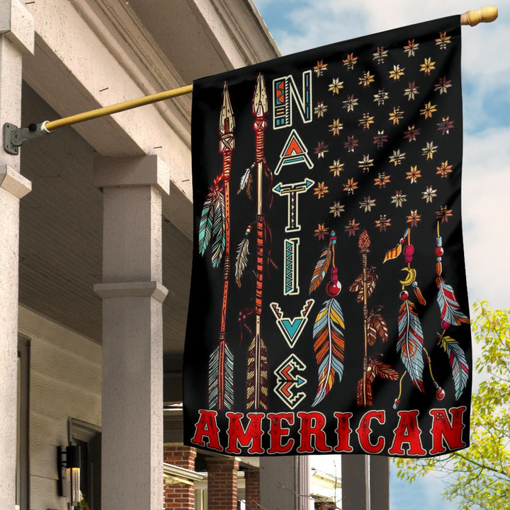 Native American Feather Flag Native American Flag Patriotic Pride Merchandise