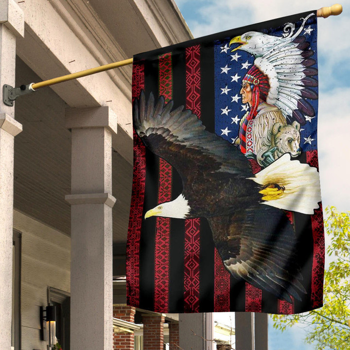 Native American Flag Eagle Native Pride Outdoor Yard Decorations
