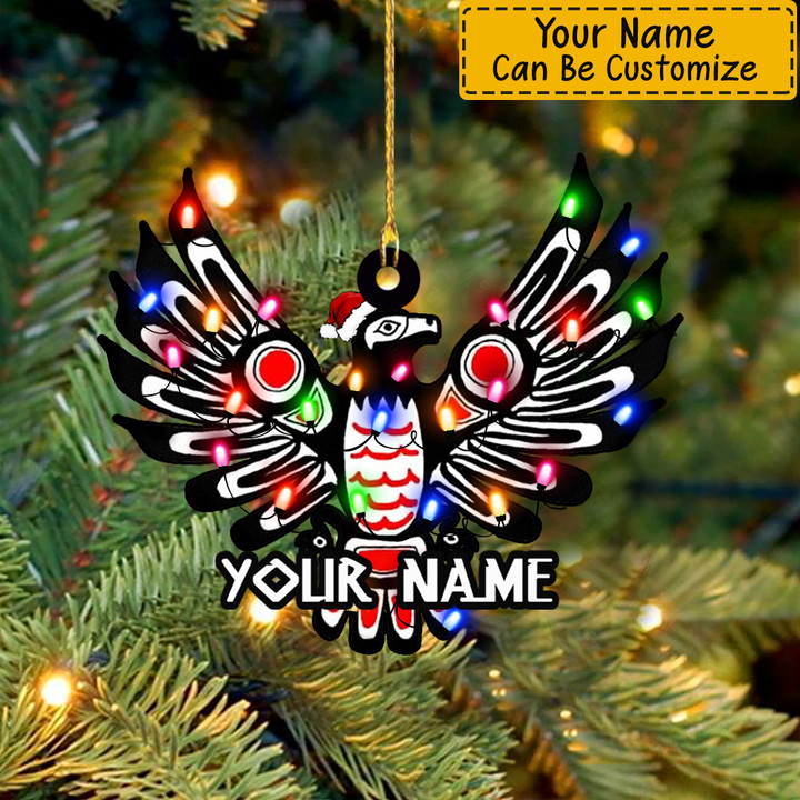 Custom Eagle Tattoo Spirit Christmas Ornament Eagle Christmas Tree Ornament