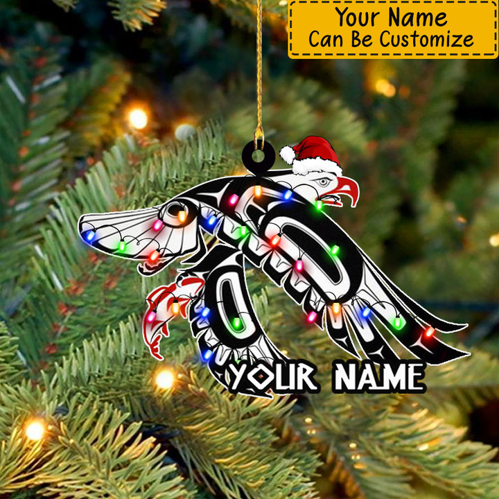 Personalized Eagle Tattoo Christmas Ornament Eagle Symbolism Xmas Tree Ornament