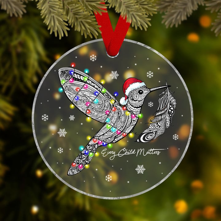 Every Child Matters Ornament Hummingbird And Feather Art Ornaments For Christmas Tree