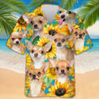 Chihuahua Sunflower Hawaii Shirt Dog Owner Summer Button Down Shirts Gift For Brother
