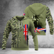 United Kingdom Soldier Skull Hoodie Military Honor Camo Flag Hoodie Best Gifts For Him
