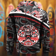 Eagle Haida Art Spirit Hoodie Pacific Northwest Native American Style Hoodie Gift For Husband