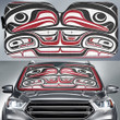 Haida Art Symbolism Native Print Car Sun Shade Northwest Coast Windshield Sun Shade