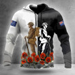New Zealand Soldiers Poppy Hoodie Anzac Day Veterans Clothing Gifts For Boyfriend