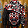 Haida Art Skull Northwest Coast Style Hoodie Native American Clothing Gifts For Son In Law