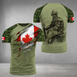 Canada Soldier Shirt Military Pride Camo T-Shirt Gifts For Canadian