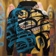 Haida Art Spirit Print Hoodie Native American Unique Design Hoodie Gifts For Husband