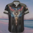 Eagle US Air Force Veteran Hawaiian Shirt Proud USAF Button Down Shirt Veterans Gift Ideas