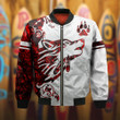 Northwest Coast Style Wolf Hoodie Native American Clothing Gifts For Friends