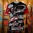 Native American Style Shirt Northwest Coast Spirit Clothing Gifts For Guy Friends