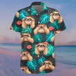 Sloth Palm Leaves Hawaiian Shirt Sloth Lover Cute Summer Shirts Gifts For Him Her