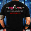 Alabama Hello Darkness My Old Friend Shirt Alabama And USA Flag Skull Apparel For Gun Lovers