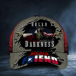 Texas And American Flag Hello Darkness My Old Friends Hat