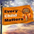 Every Child Matters Flag Native Feather Orange Day Support Every Child Matters 2023 Movement