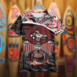 Haida Art Spirit Animal Hoodie Northwest Coast Print Clothing Gifts For Boyfriend