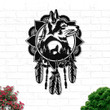 Native Wolf Dreamcatcher Every Child Matters Metal Sign Wall Hanging Decorations
