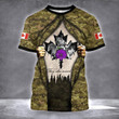 Canada Animals They Also Served Camo Hoodie Remembering Animals In War Poppy Apparel