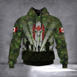Canadian Soldiers Camo Hoodie Pride Military Veterans Day Clothing Gifts Ideas