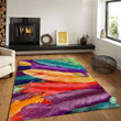 Colorful Feather Rug Support Indigenous Pride Every Child Matters Movement Decor