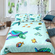 Every Child Matters Canada Bedding Set Turtle And Fish Orange For Indigenous Awareness Merch
