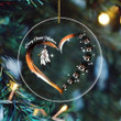 Every Child Matters Acrylic Ornament Feather And Hands Heart Every Child Matters Support Merch