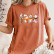 Ghost Fall Drinks And Pumpkin Spice Latte Shirt Halloween Ideas Funny T-Shirt Gifts For Friends