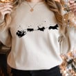 Santa Riding Corgi Sleigh Christmas Sweatshirt For Corgi Lover Christmas Gifts For Her